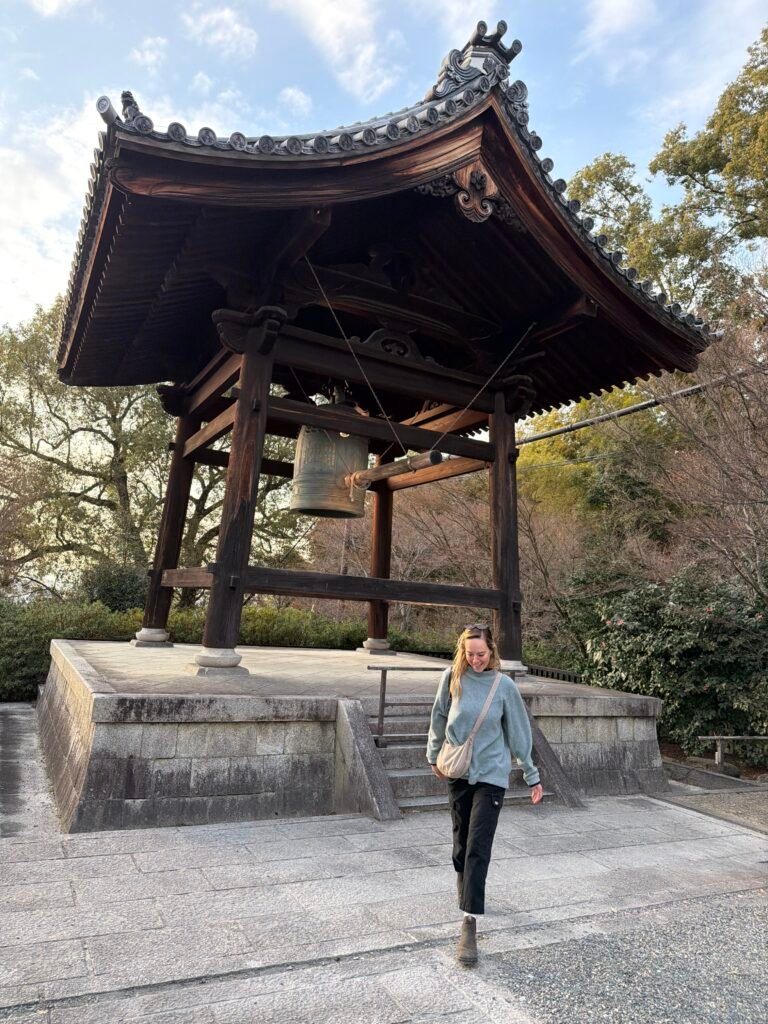 Temple bell tower in Kyoto