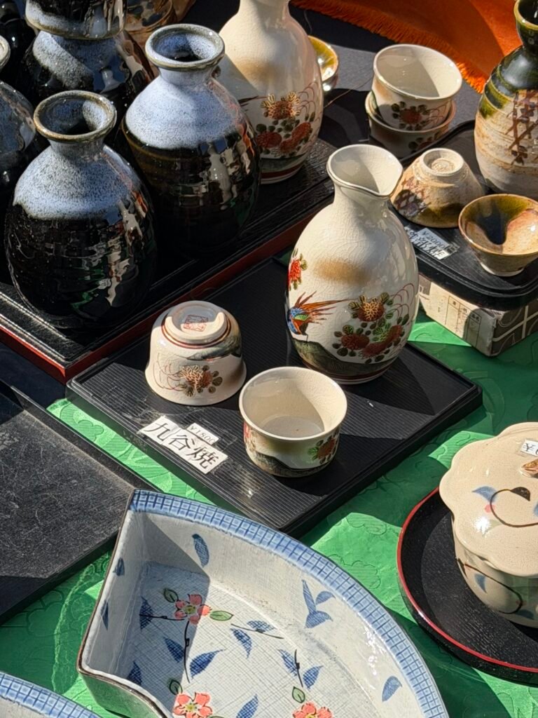 Ceramics at the Kyoto temple market