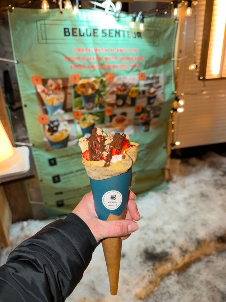 Crepe from a food truck in Niseko